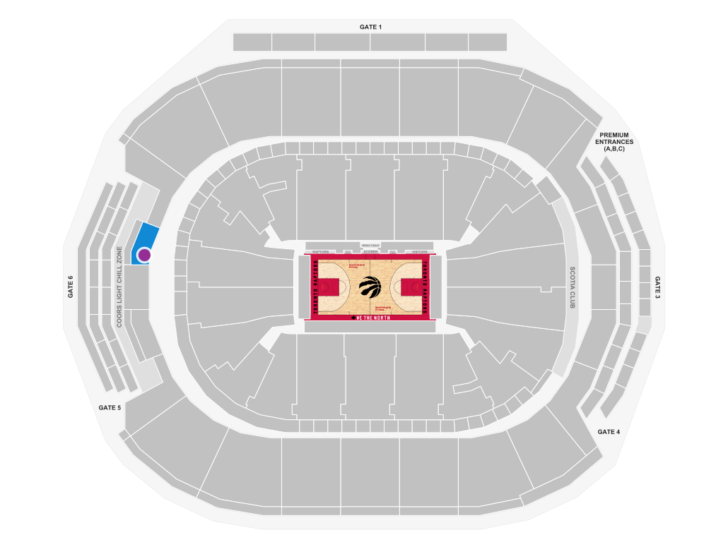 Stadium map layout for Section 316 Row 1 Seats 3-4