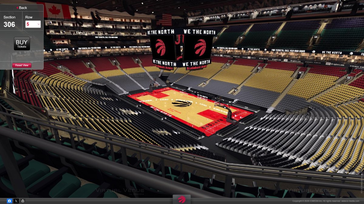Actual seat view from Section 306 Row 2 Seats 3,4