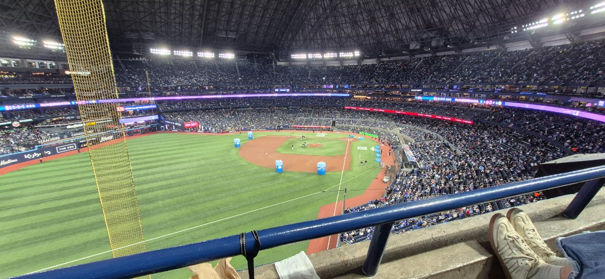 Actual seat view from Section 539 Row 1 Seats 7,8